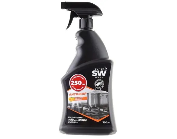 Засіб мийний для кухні «АНТИ-ЖИР» з ароматом апельсину ТМ «SUPER WASH» 750 мл